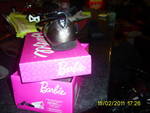 обувки Барби 27 номер-обувки Барби 27 номер обувките са обувани веднъж на рождения ни ден и то в къщи купувани са за 54лв купихме ги с такова же PIC_09411.JPG