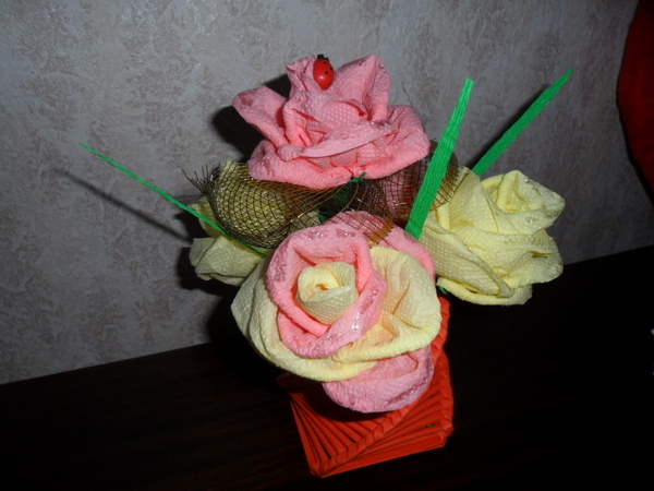 Ваза с рози от салфетка bubulinka_SAM_1506.JPG Big