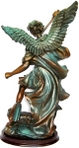 Фигура от полирезин на Архангел Михаил – водач на ангелите и покровител на воините – 36 см. SmartShop_12.JPG