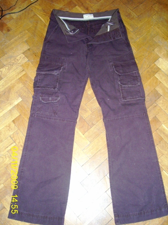 Гъзарски мъжки панталон, тип дънки BERSHKA , EUR34, MEXX 28. Чисто нов. 538.JPG Big