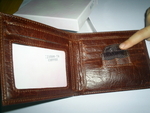 Ултра Тънък Качествен Портфейл 100 % Естествена Кожа с джоб за СИМ карти amol_S4028068.JPG