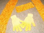 Комплект шал, лента за коса и ръкавички в оранжево DSCF5263.JPG