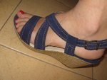 Хит модел Лято 2012! Дамски сандали N:39 велур в страхотно синьо! silff_2.JPG