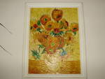 Картина масло репродукция на Слънчогледите на Ван Гог и часовник в жълтата гама - Варна PA010001.JPG