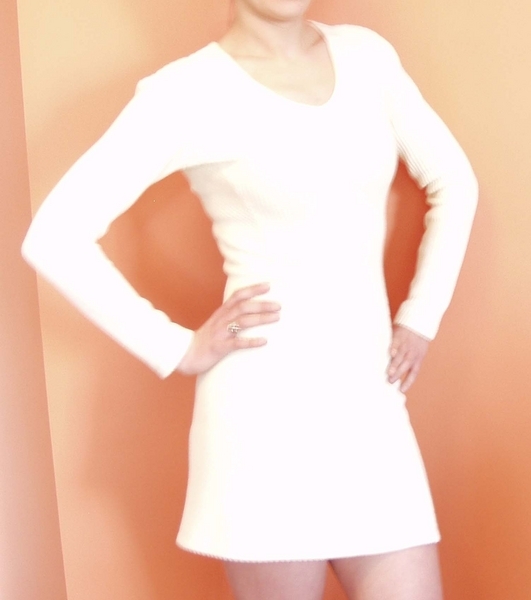 Бяла плетена рокля с реглан ръкав zassmqnka_bqla2.jpg Big