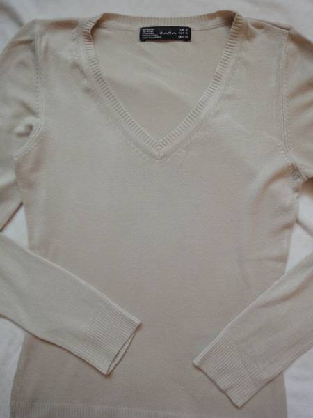 блуза ZARA тънко плетиво с V деколте DSC057461.JPG Big