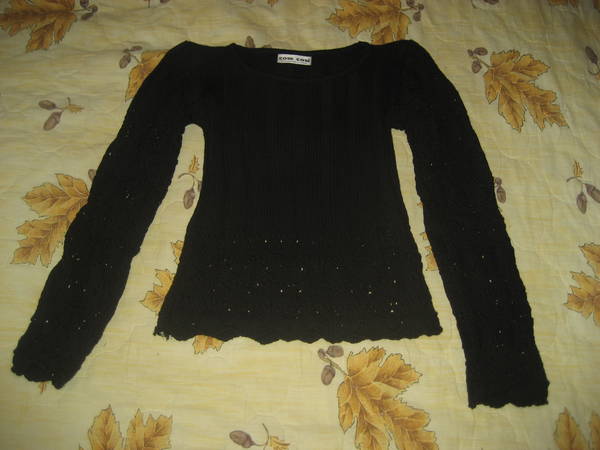 Черна блузка с плетени ръкави IMG_1566.jpg Big