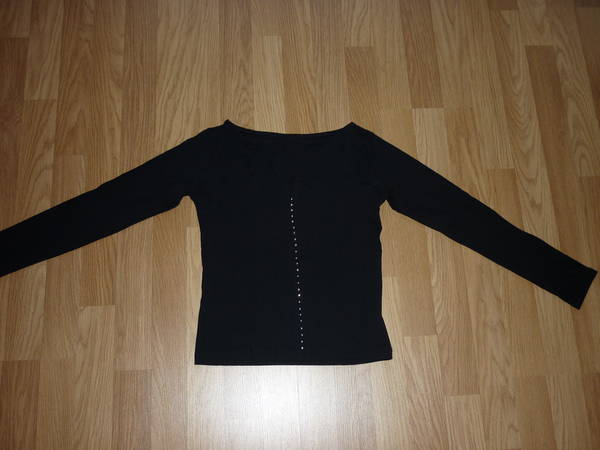 Черна блуза с камъчета размер S P1030075.JPG Big