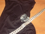 Елегантна черна рокля CLOCKHOUSE  аксесоари цвят сребро himera_S7000204.JPG