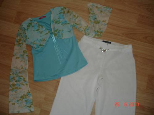 елегантен пролетно-летен бял панталон подарък красива блуза DSC06503.JPG Big