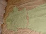 ленен костюм с сакенце с къс ръкав в резидаво зелен цвят S6300854.JPG