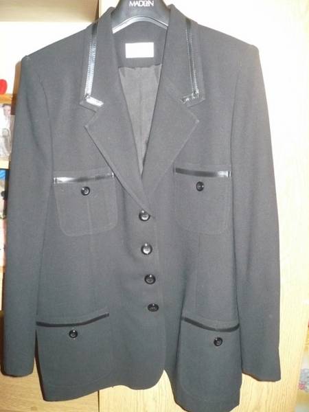 Черно сако с кантове естествена кожа P10704201.JPG Big