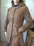 Палто от естествен велур с ръкави и качулка от косъм BILD4047.JPG