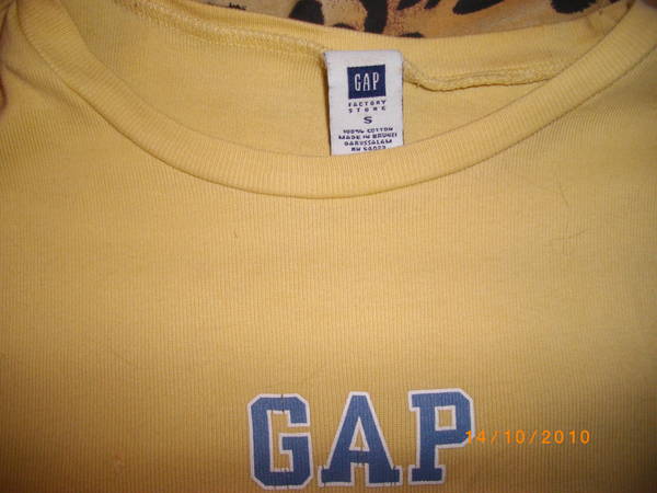 бледо жълта блузка GAP IMGP1407.JPG Big