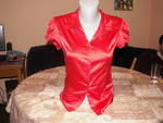 Сатетнена червена риза с къс ръкав BERSHKA PICT00741.jpg