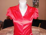 Сатетнена червена риза с къс ръкав BERSHKA PICT00761.jpg
