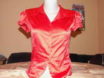 Сатетнена червена риза с къс ръкав BERSHKA PICT00801.jpg