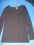 Нова черна блуза/туника-100% памук S6306371.JPG