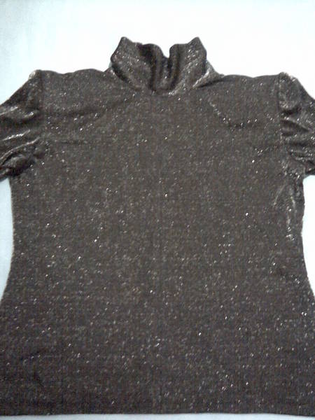 Ефектна сребриста блуза с поло яка"VIVA STILE" 1121.jpg Big