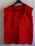 червен ръчно плетен пуловер без ръкави Dulce_Carmen_SDC15774_Large_.JPG
