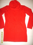 Червен плетен блузон/туника sunnybeach_S5003197.JPG