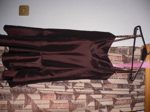 Коктейлна рокля от кафява тафта с/м - 26лв P1090610.JPG Big