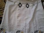 Разкошна бяла дълга пола с подарък подходяща блузка 5451.jpg