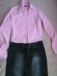 Дънкова пола със секси цепки + подарък розова риза SPM_A0034.jpg