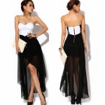 Черно - бяла асиметрична парти модерна рокля shinydiamond_602949222_069.jpg