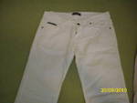 Страхотен бял панталон D&G-размер L, памучен с ниска талия. DSCI0687.JPG
